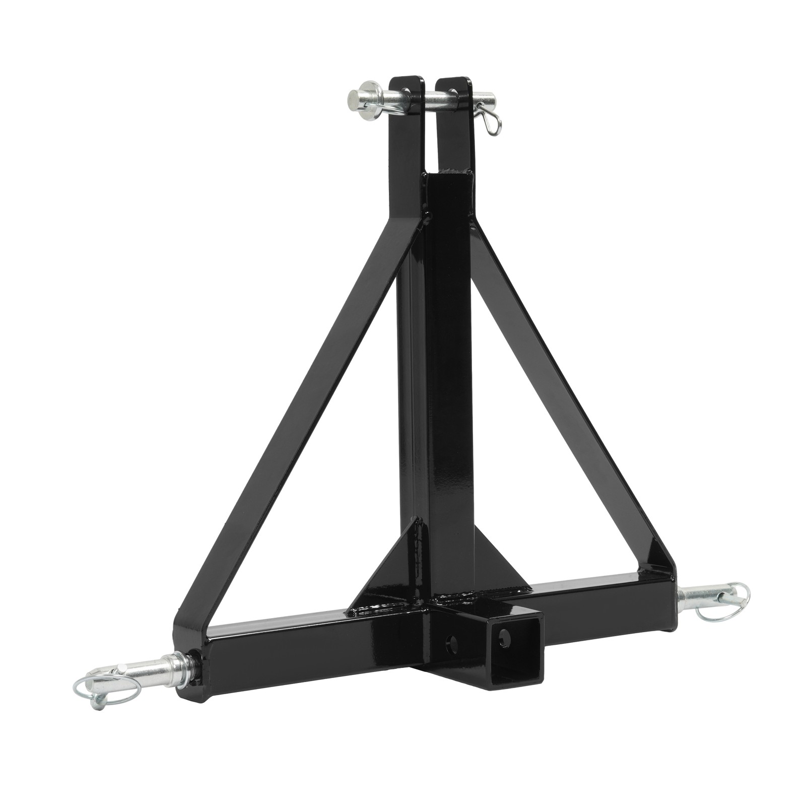 New 3 Point 2″ Receiver Trailer Hitch Drawbar Adapter Category One Tractor Black