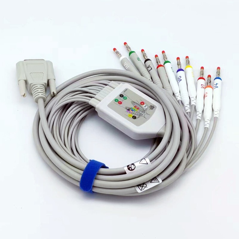 Direct-Connect EKG Leadwire Cable 10-Lead,Banana,Compatible Nihon Kohden BA-903D
