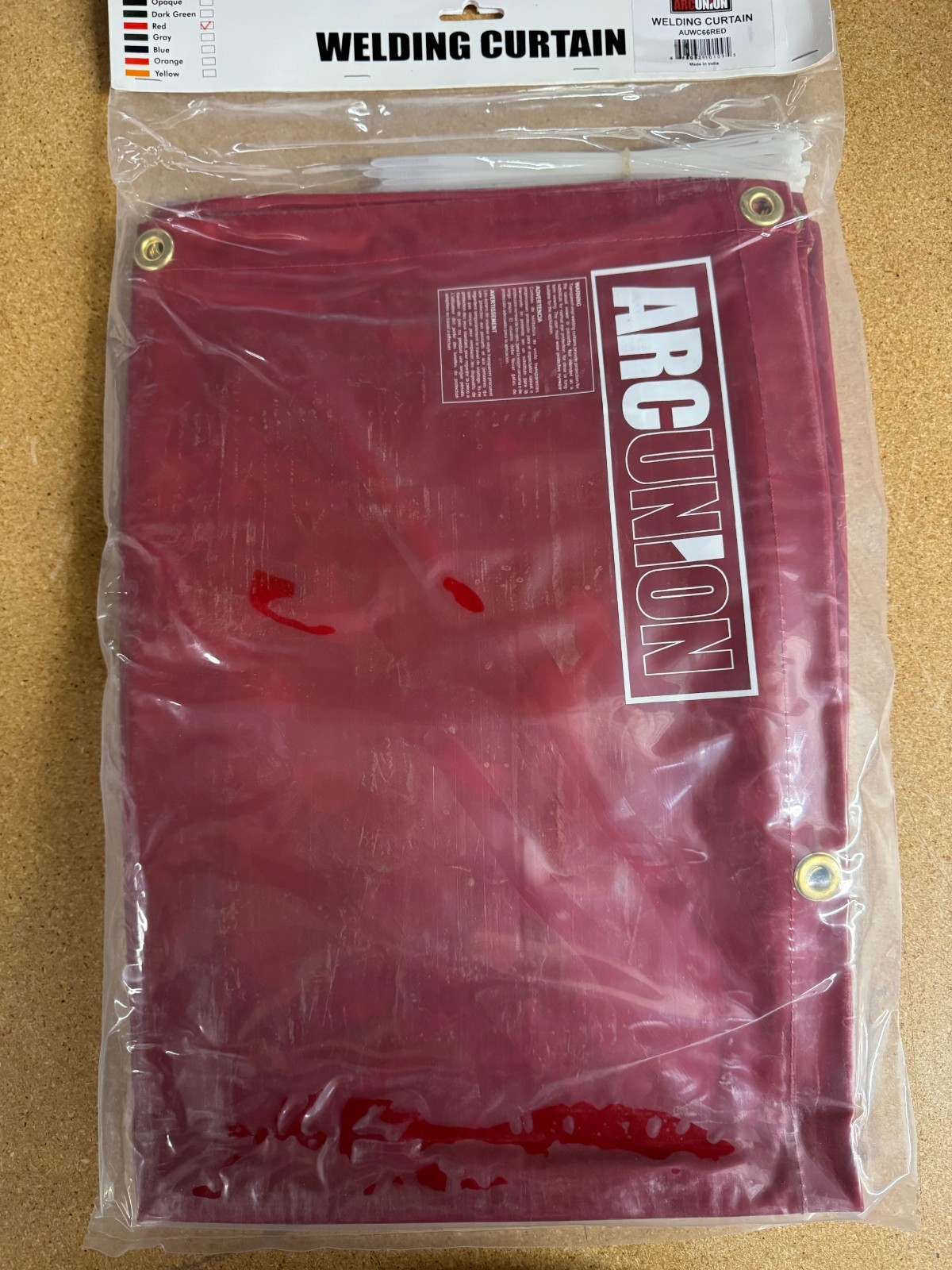 Arc Union Welding curtain 6×6 Red
