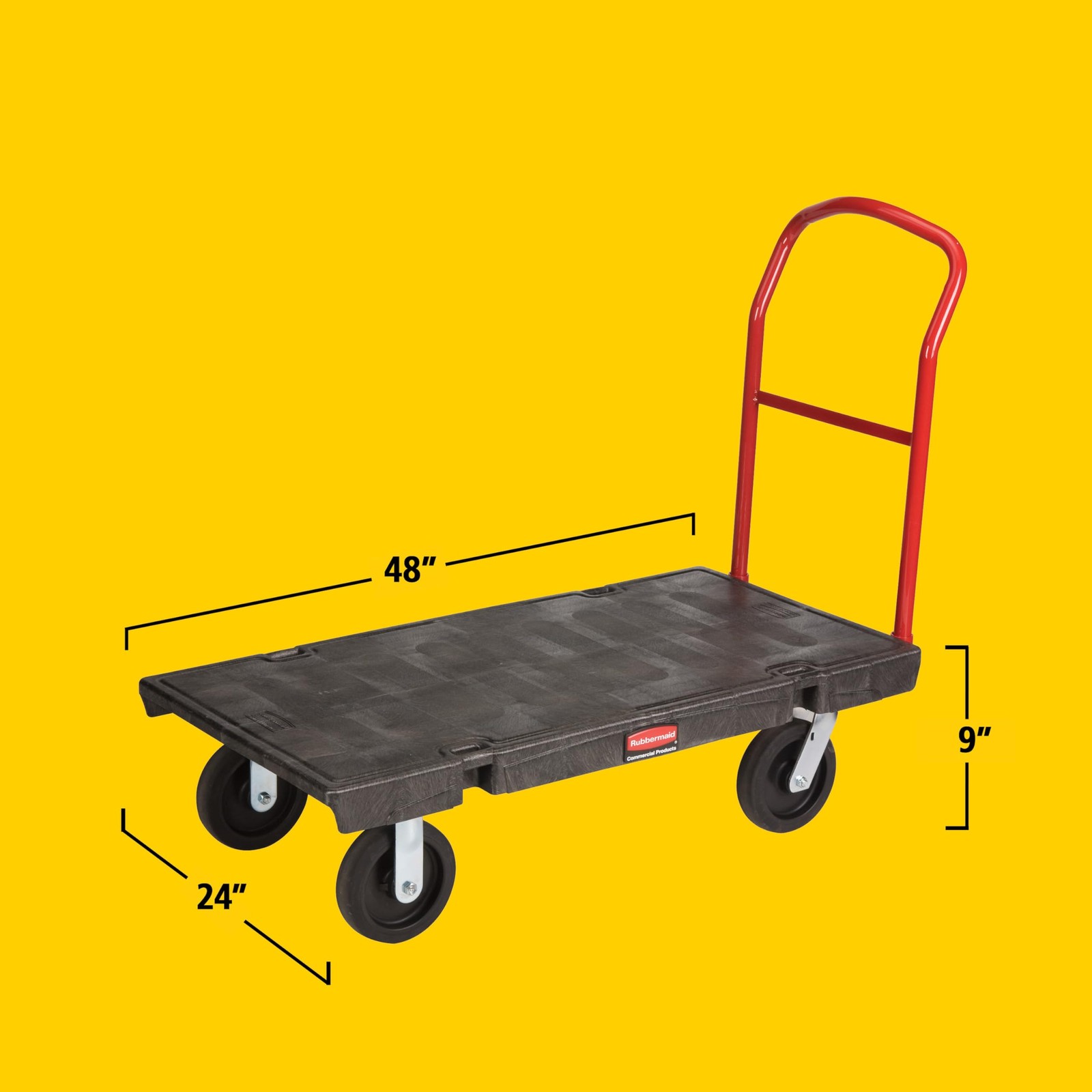 Rubbermaid Commercial Products Heavy-Duty Platform Truck, 2,000 Pound Capacity