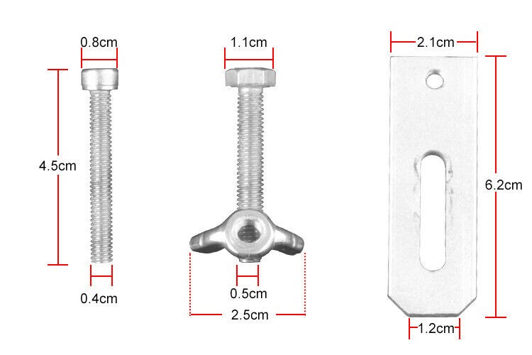 4PCS CNC T-slot Table Clamps Metal Fixture Tools For Engraver machine