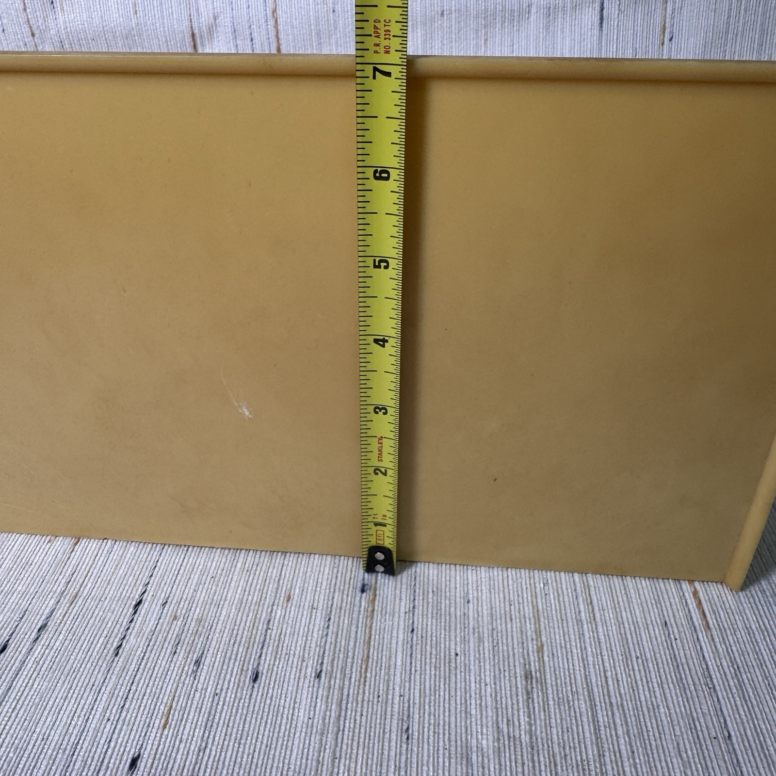 Plastic Desk Organizer Action Industries Cheswick USA Golden Yellow Woven VTG