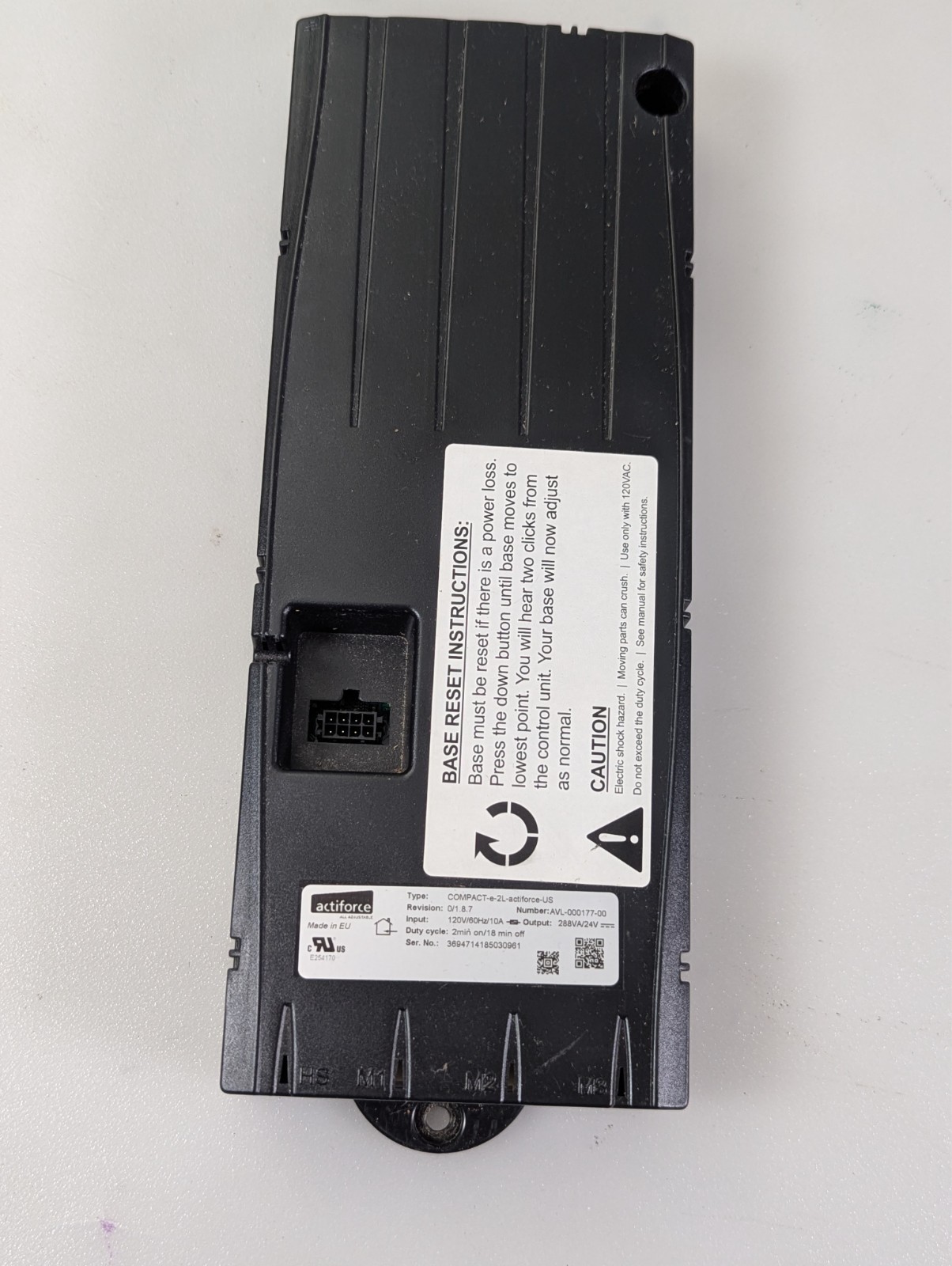 COMPACT-e-2L-actiforce-US Control Unit for Electric Adjustable Desk