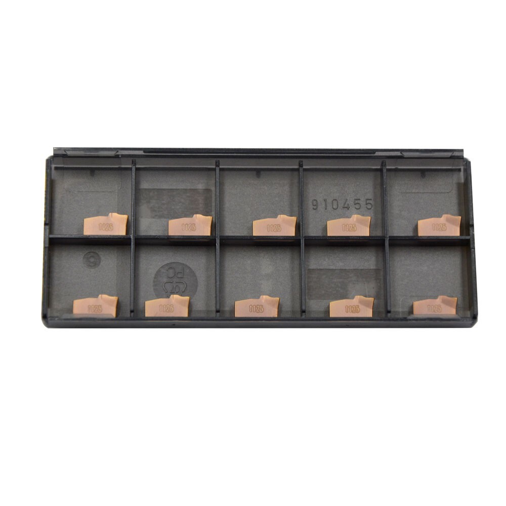 20pcs N151.2‑300‑4E 1125 CNC Lathe Parting Grooving Insert 3mm Groove Width PVD