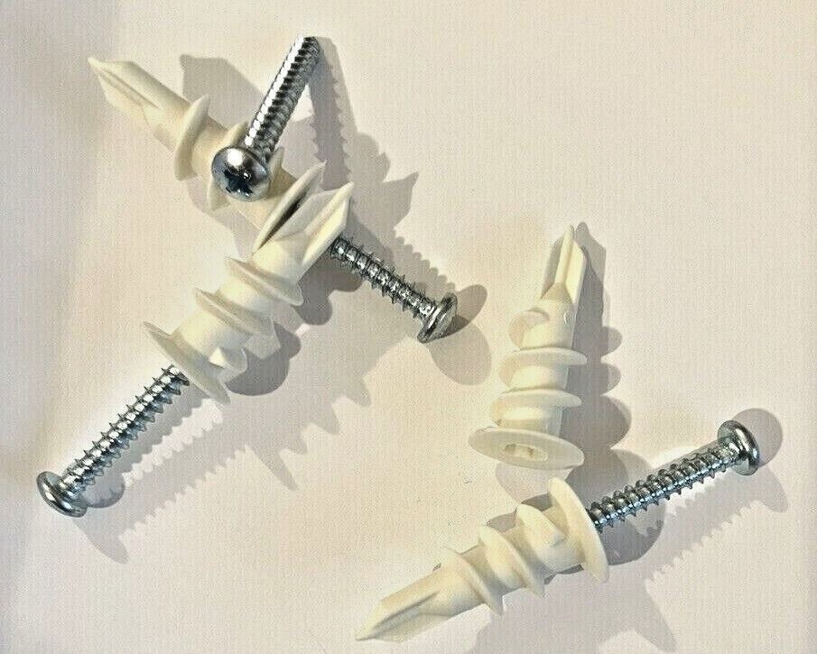 Self Drilling E Z Wall Anchors Nylon #8x 1-1/4″ for Drywall, Sheetrock