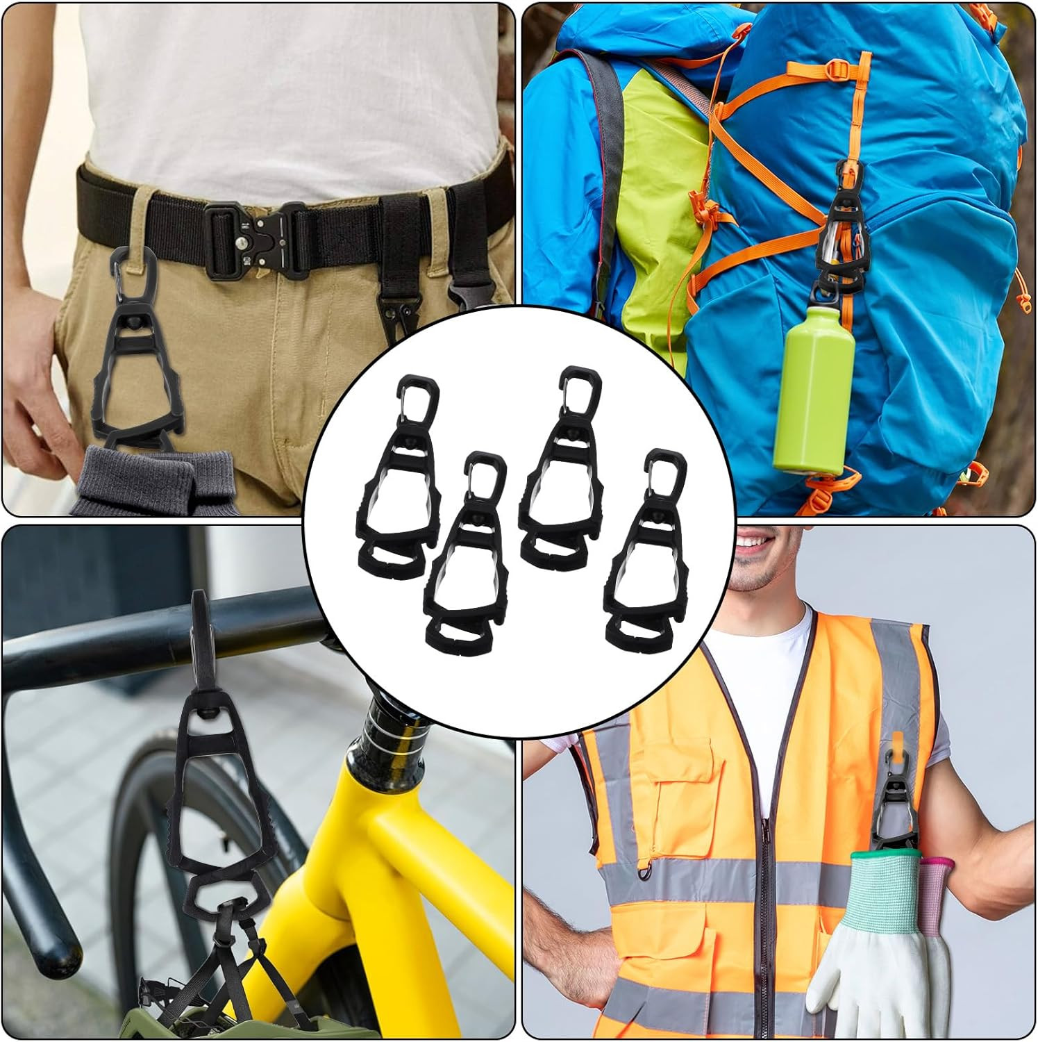 Molain 4Pcs Glove Clips, Glove Holder for Work Grabber Holder Clip to Pants for