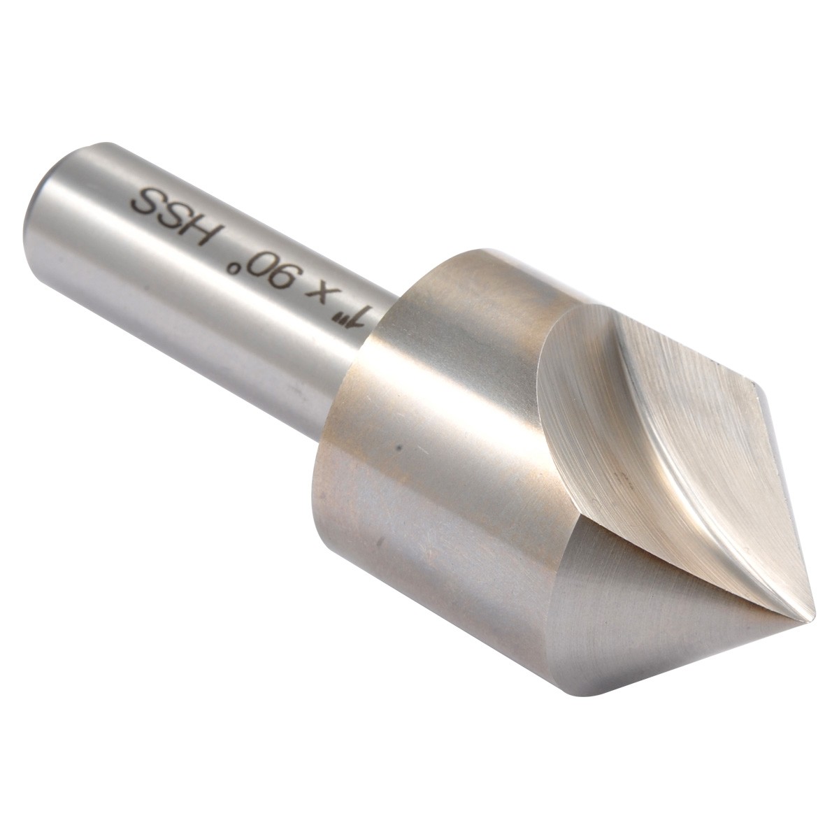 1″ SINGLE FLUTE 90 DEGREE HIGH SPEED STEEL COUNTERSINK (2001-0807)