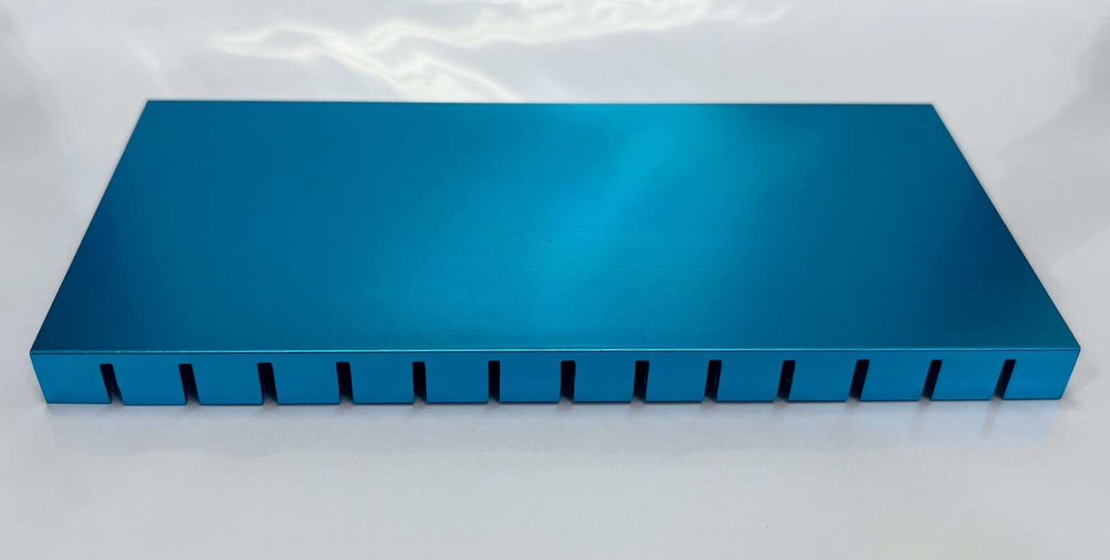 Aluminum Blue Heat Sink 150mm x 74mm x10mm/ 5.9 x 2.91 x 0.39 inch