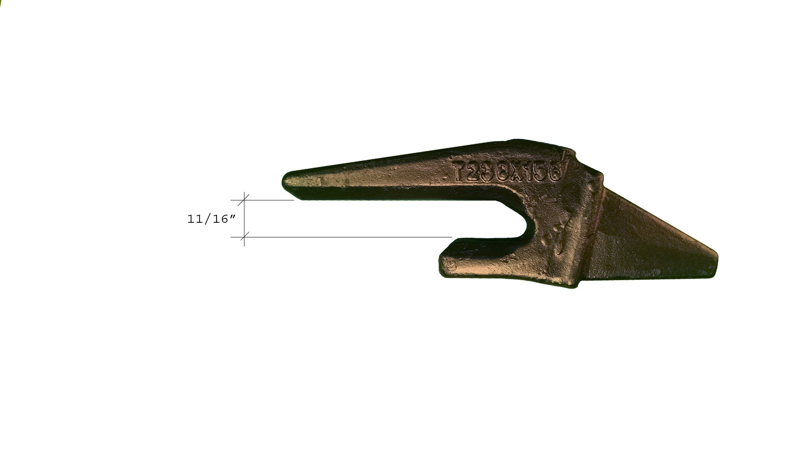 4 – Mini Excavator Bucket Teeth, Weld-On Shanks & Pins – X156L, T230X156, P156