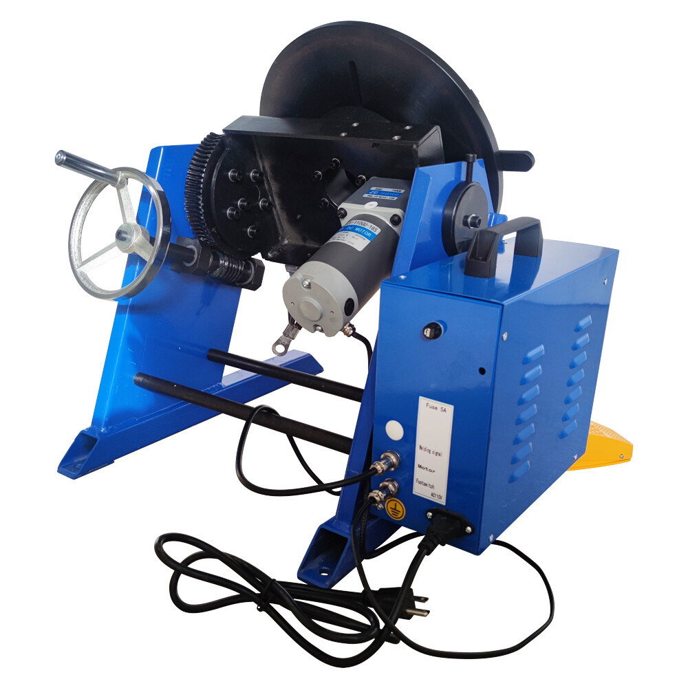 100Kg High Precision Manually Flip Welding Positioner Turntable with 300mm Chuck