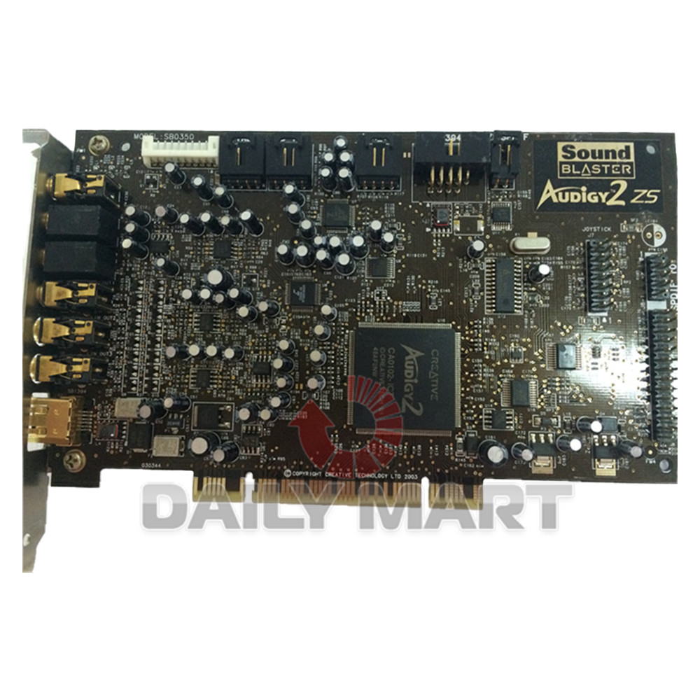 Used & Tested 2 ZS SB0350 Sound Card 7.1