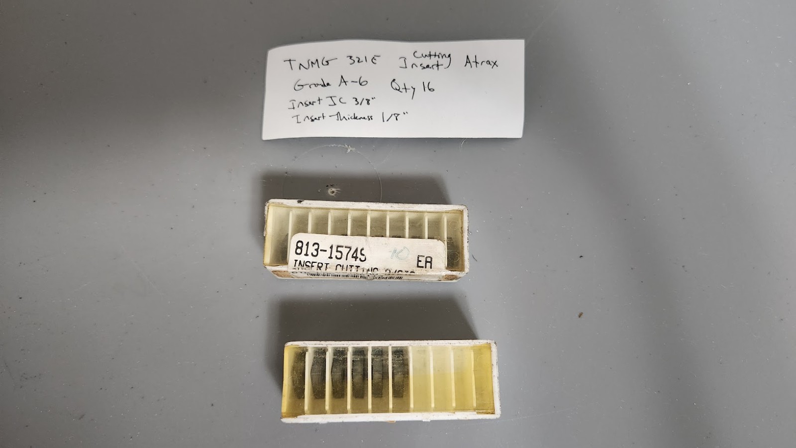 Lot of 16 Pieces of TNMG 321E ATRAX Cutting Insert (Grade A-6)
