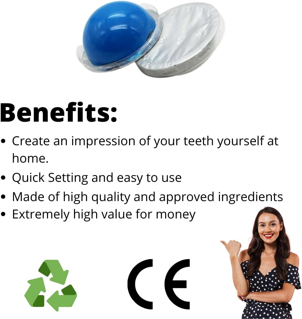 Dental Hydrophilic Firmer Teeth Impression Putty Silicon Mould Tray Autoclavable
