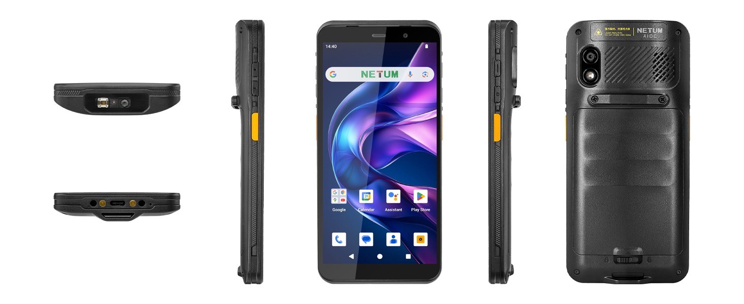NETUM Android 14 Handheld Barcode Scanner Mobile Computer, Q900 w/ Honeywell HS7