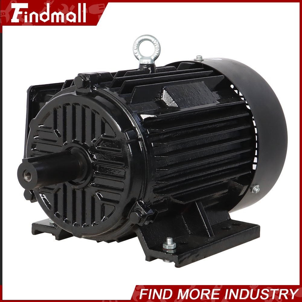 5 HP 3 Phase Electric Motor 1800 RPM 184T Frame TEFC 230/460 Volt Severe Duty