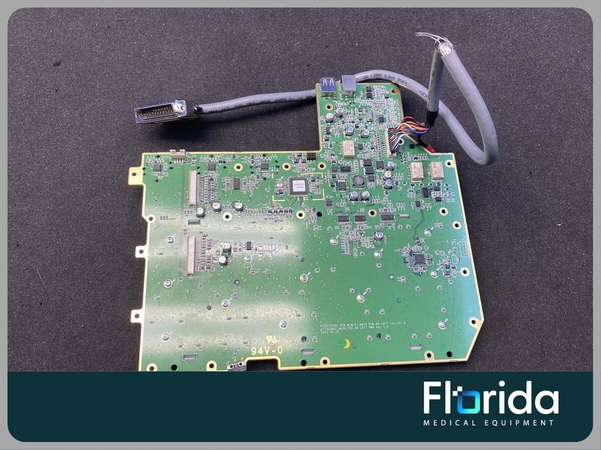 GE VOLUSON E8 ALPHANUMERIC KB PCB 4703190201 MLB MAIN PCB AND LEFT PN: KTI302962