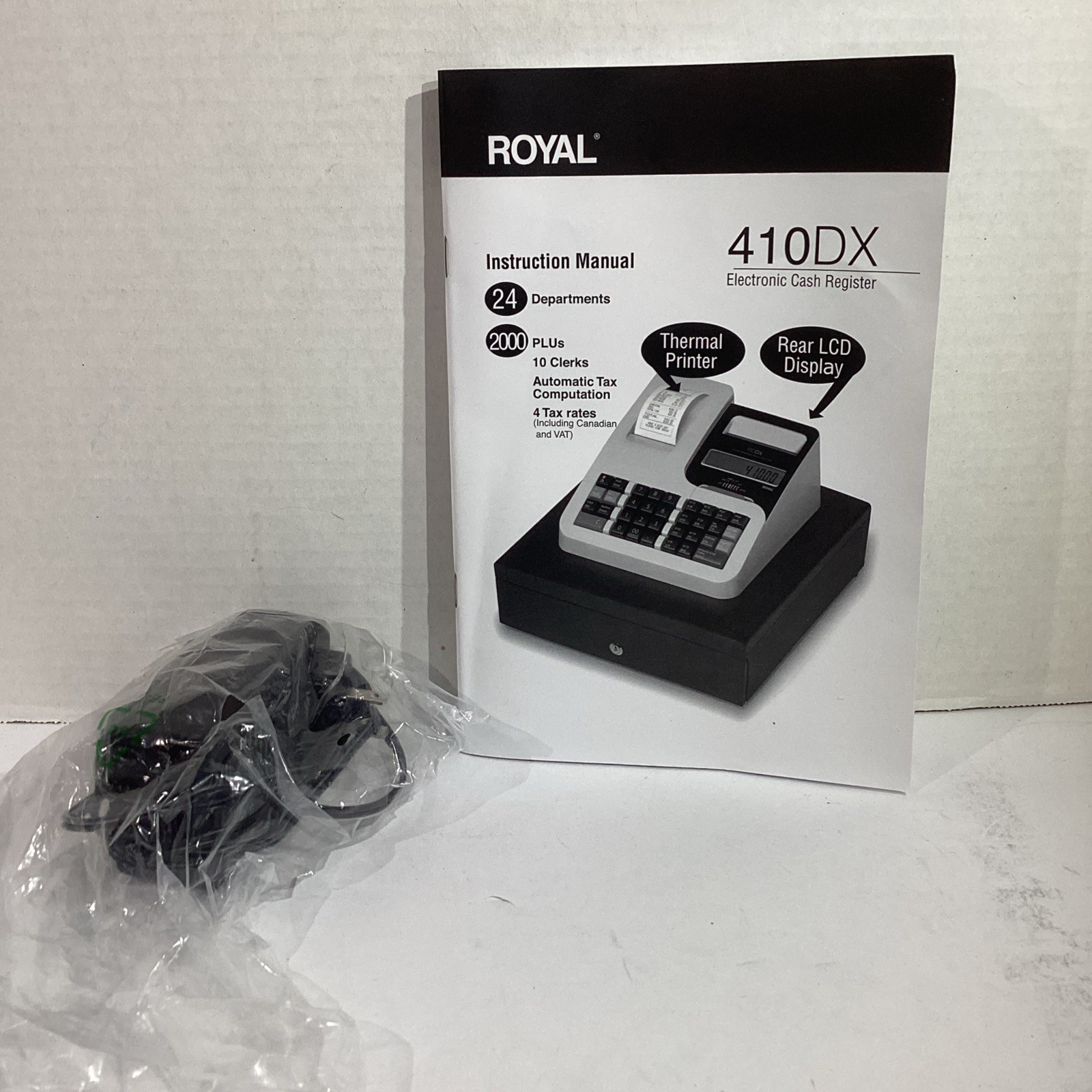 Royal 410DX Electronic Cash Register With Thermal Printer & LCD Display HGT-37