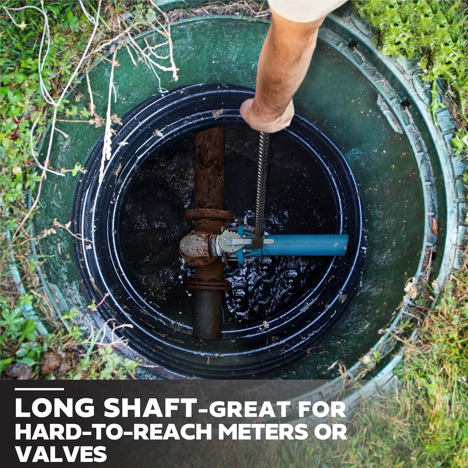 Lightweight 48-Inch Alloy Steel Water Meter Key – Perfect for Professionals