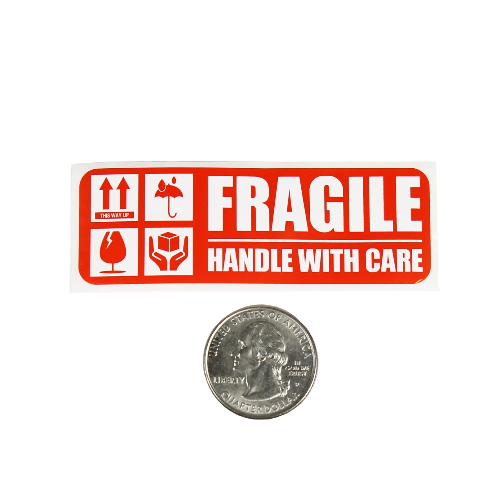 1000 PCS 1″x3″ FRAGILE HANDLE WITH CARE Stickers Labels Easy Peel & Apply New