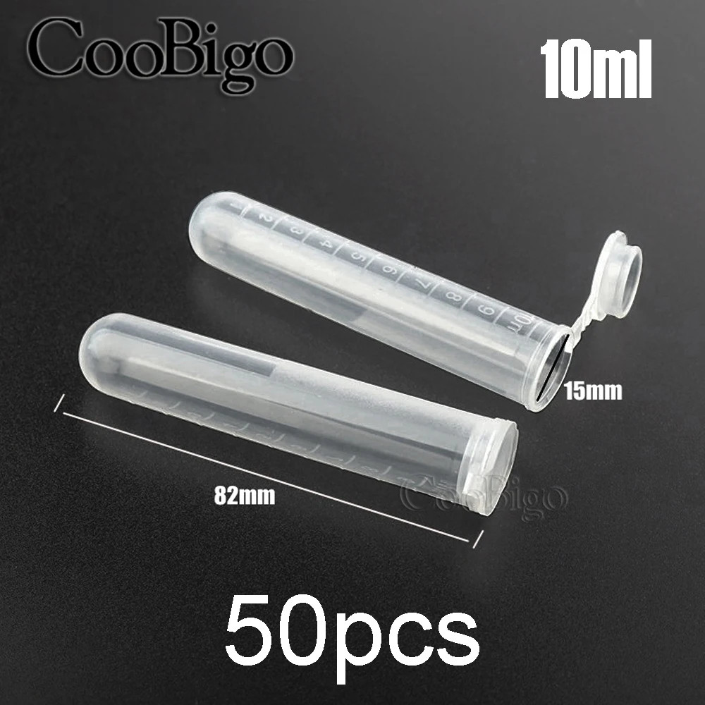 0.2-10ML Plastic Garden Seed Storage Bottles Centrifuge Tube Container with Cap