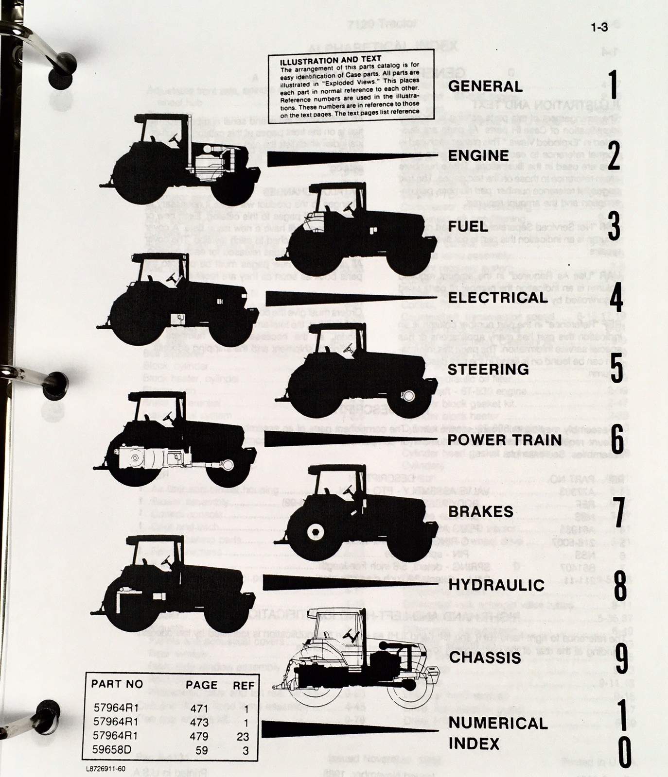 Case IH 7120 Tractor Service Manual Parts Catalog Repair Set Workshop Book