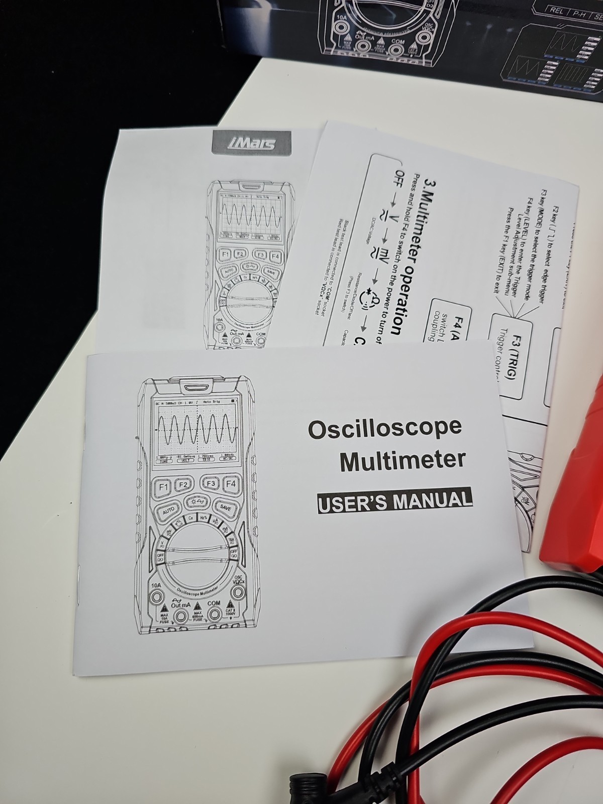 3 in 1 Oscilloscope Digital Multimeter 12MHz 50MSa/s Generator Portable Tester