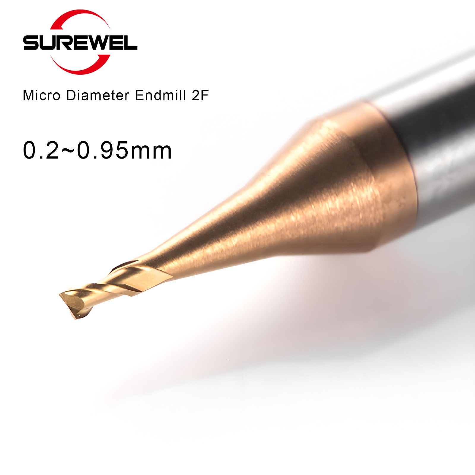 Micro End Mill Carbide CNC Small Mini Machining Cutter 0.2-0.99 Tool for Steel