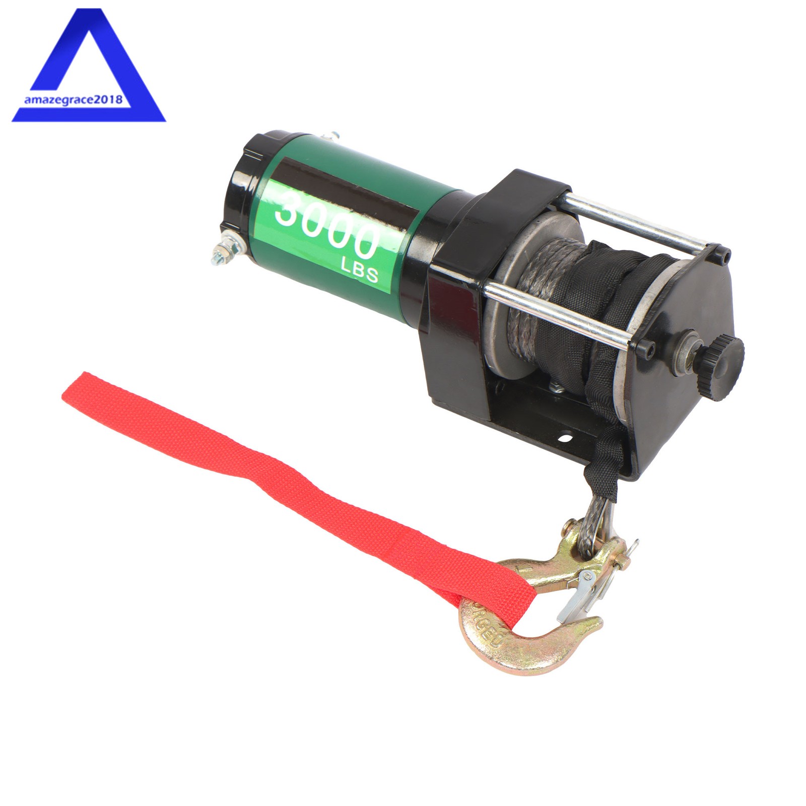 12V 3000LBS 1.3HP Electric Winch 32ft Synthetic Rope Wireless & Wired Remote