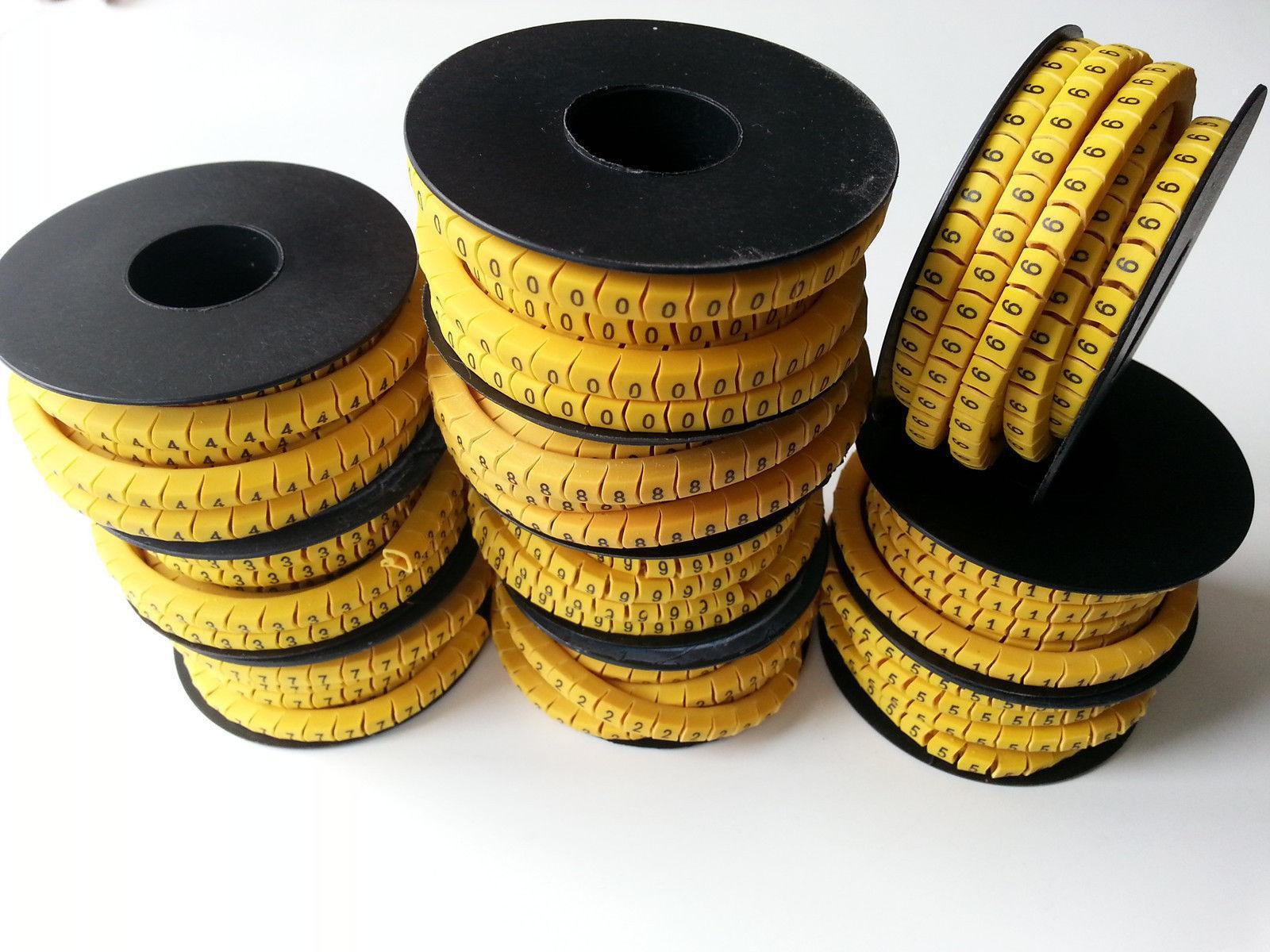 3500 pcs Soft PVC Power Wire Number Marker Set No. 0 ~ 9