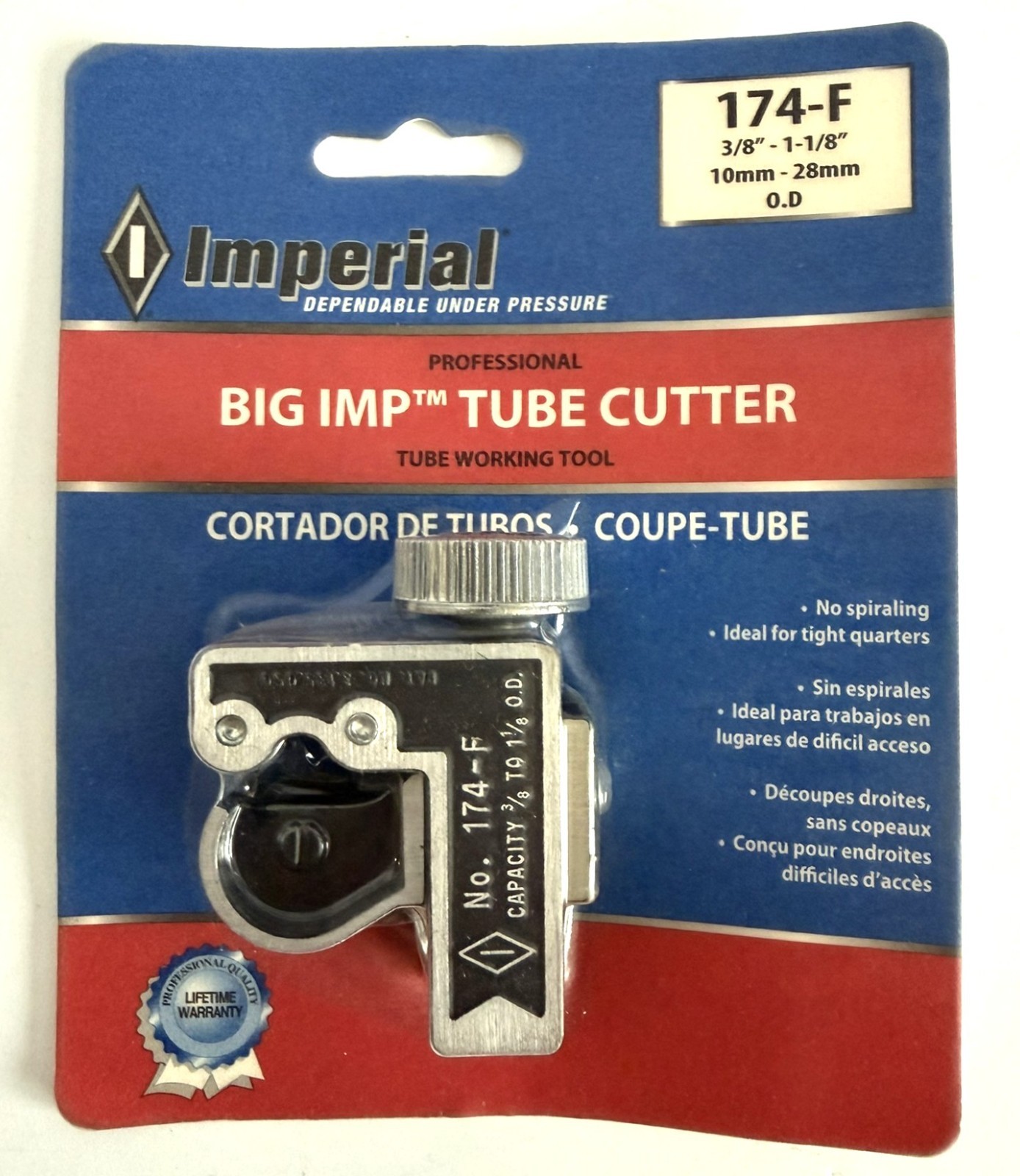 IMPERIAL TUBE CUTTER LOT of 3 CUTTERS and 2 SERVICE KITS EXTRA BLADES PIPE HVAC