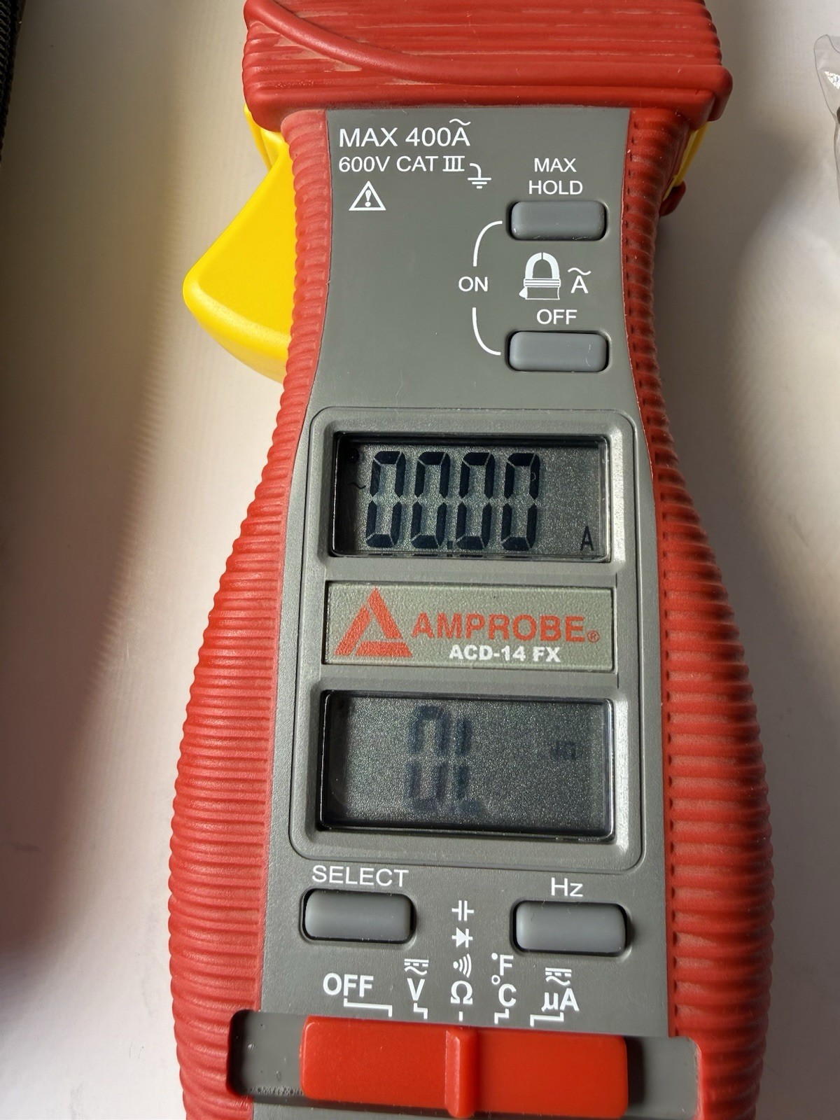 Amprobe ACD-14 FX Clamp Meter 400A CAT III w/ Leads Case Tested