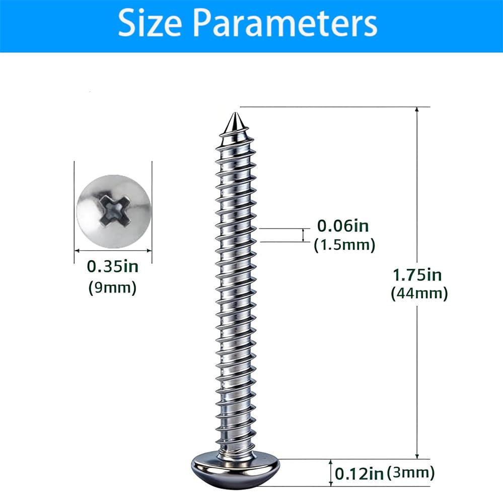 50 PCS Sheet Metal Screw, Septic Tank Riser Screw for Tuf-Tite Risers and Lids,1