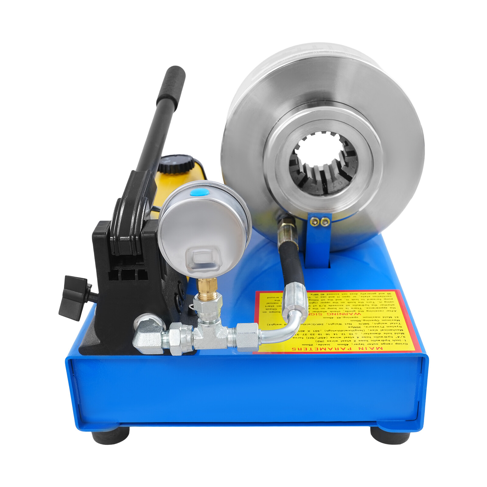 Manual Hydraulic Hose Crimper Pipe Clamping Machine With 8 Sets Dies 10mm-31mm