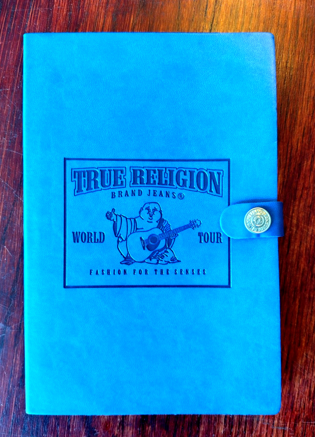 True Religion Leather Notebook Journal – Navy Blue – RARE – NEW – Free Shipping