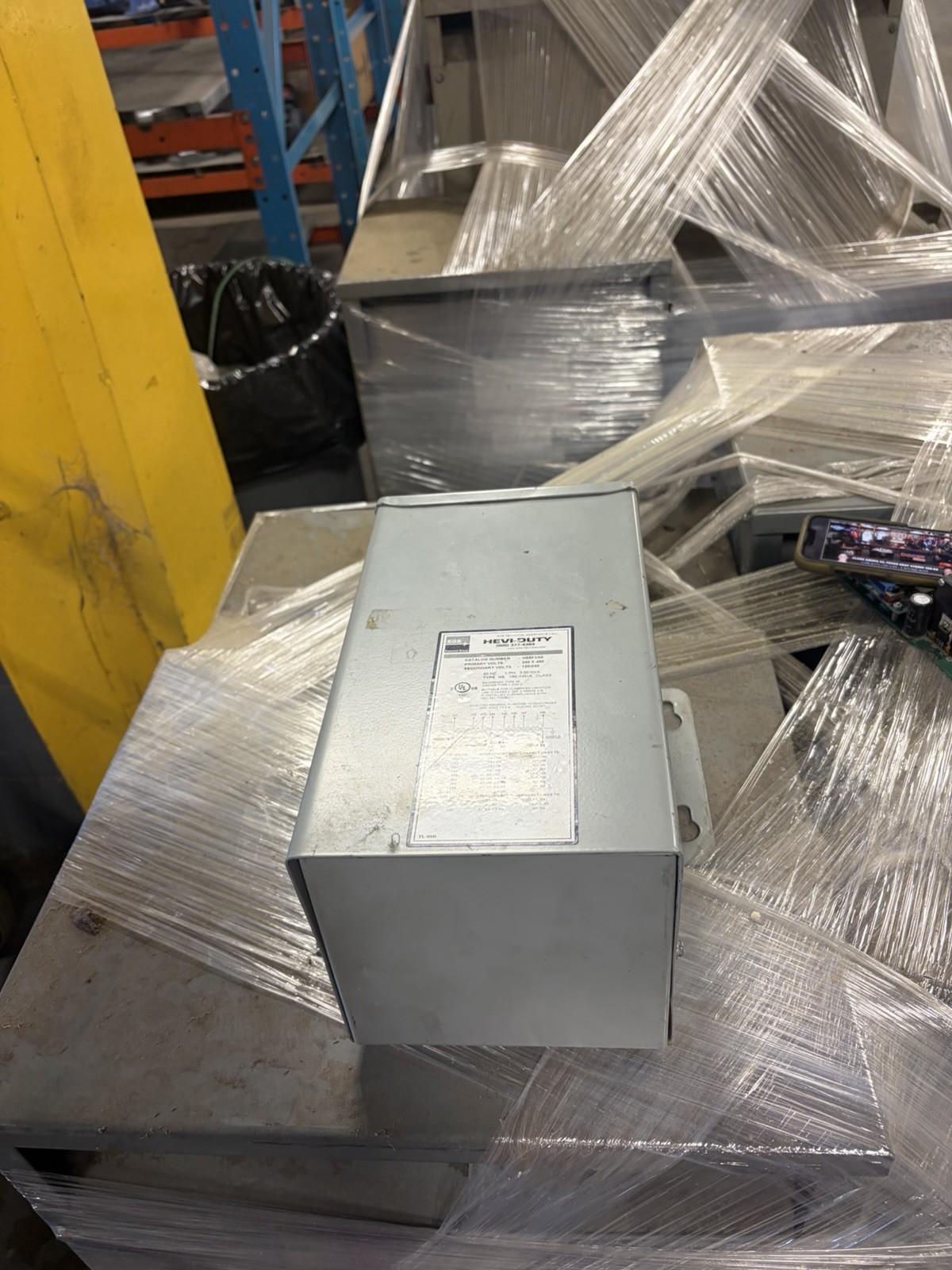 SOLA Hevi-Duty HS5F3AS 3 KVA Transformer Primary 240×480 Secondary 120/240 USED