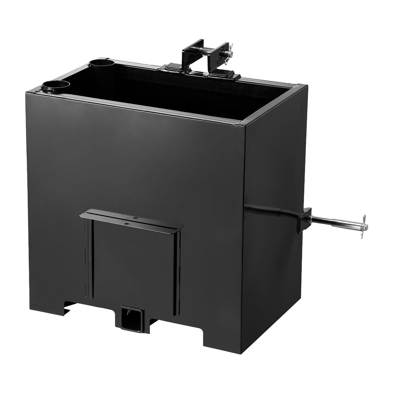 Ballast Box 3 Point Category 1 Tractor 5ft³ Capacity 800lb Black Quick Hitch