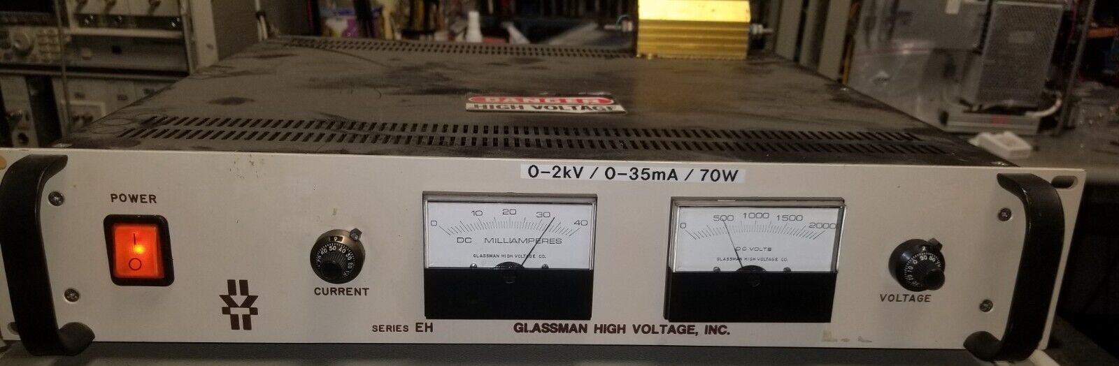 2000V Adjustable Power Supply TESTED OK 0 to 2000V, 35mA, 70W Glassman EH02P35.0