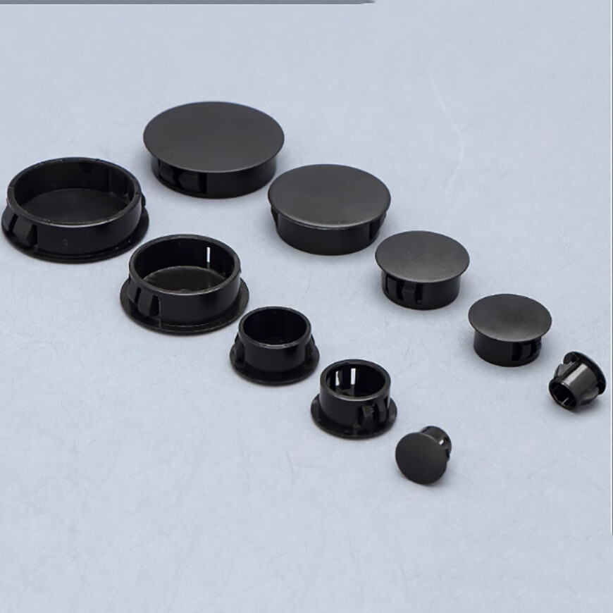 Round Plastic Black Blanking End Cap Caps Tube Pipe Inserts Plug Bung 5mm-100mm