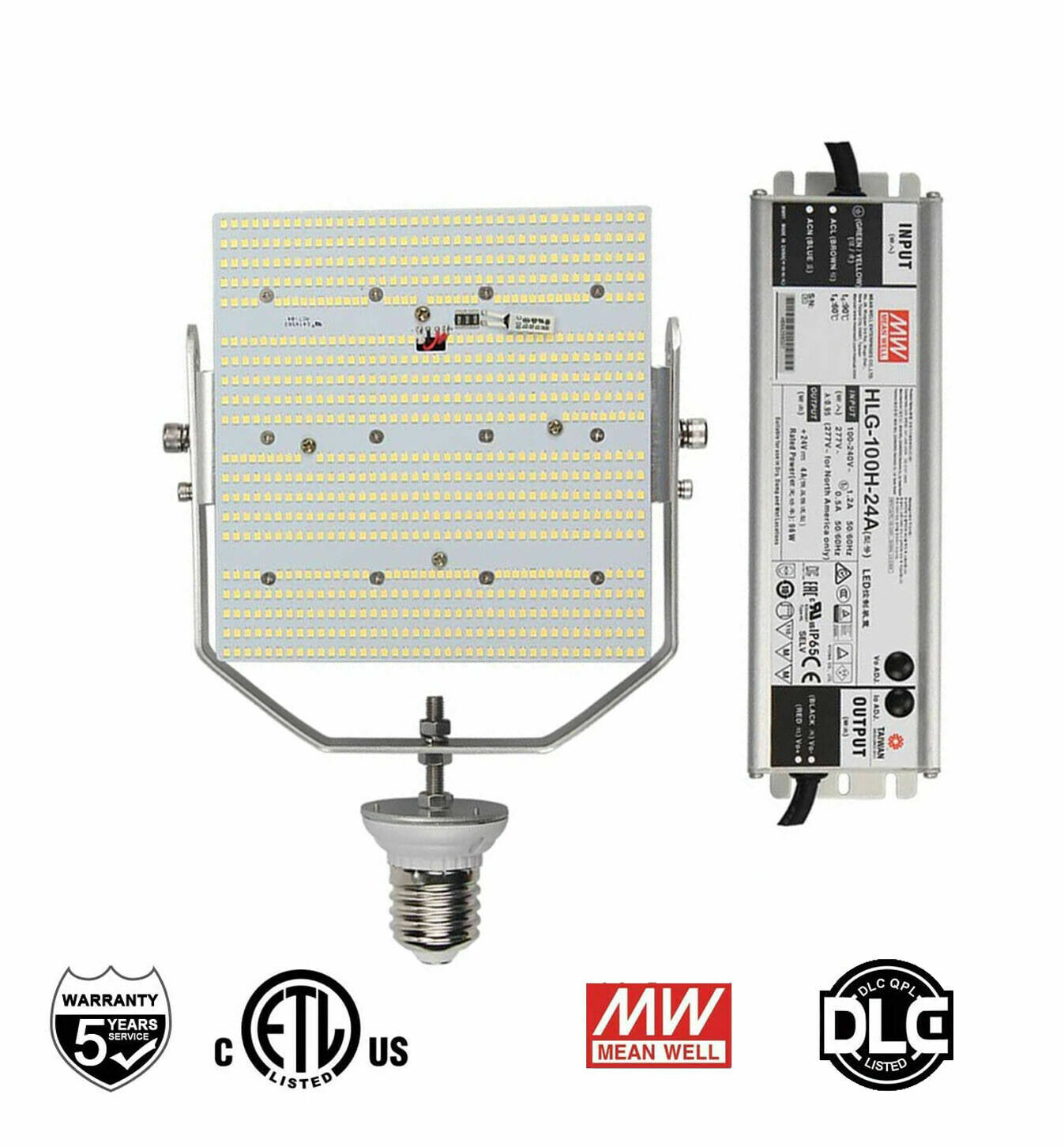 150W Shoebox LED Retrofit Kit Lights 600W MH/HPS Equiv 5000K Daylight 22500LM