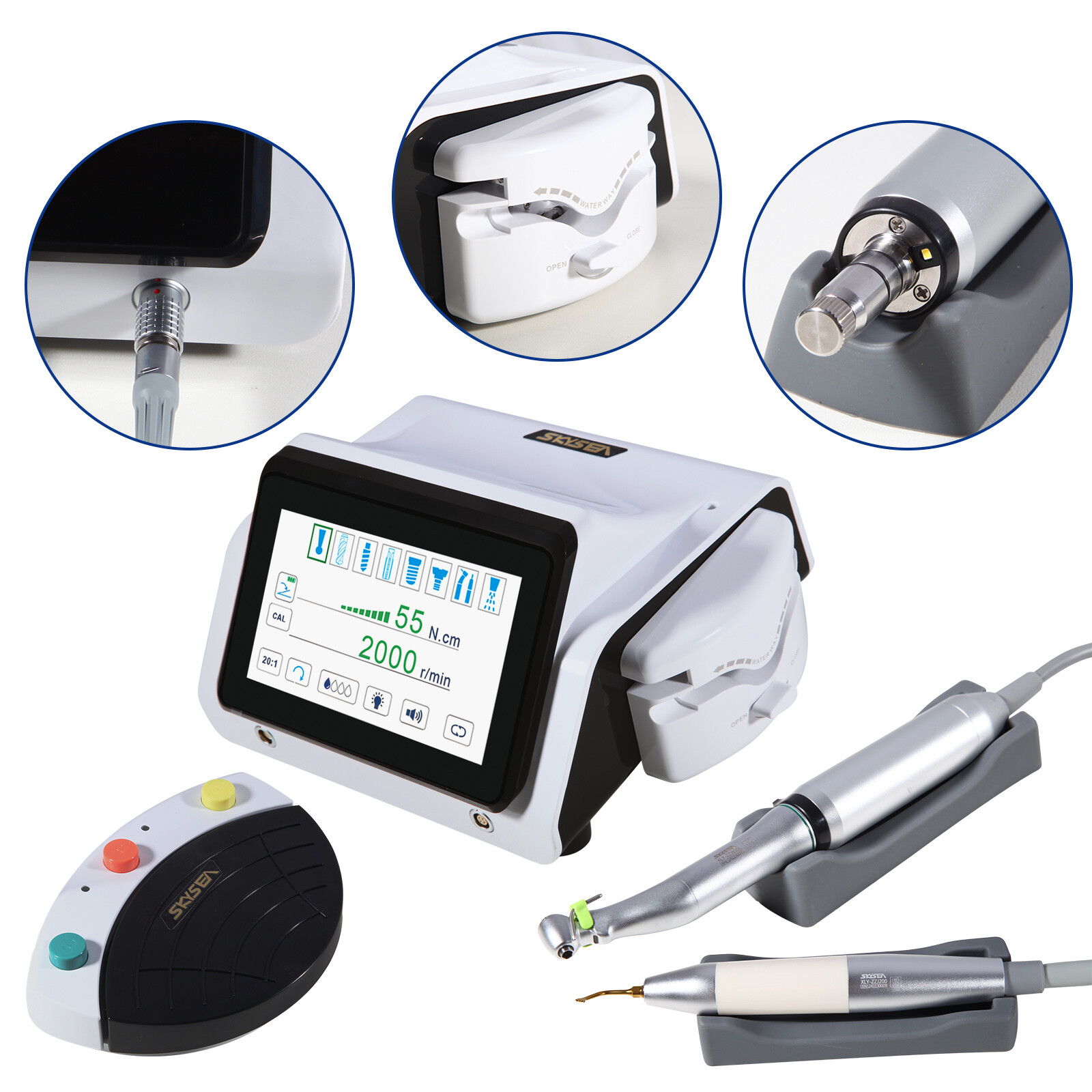 USA Dental Piezo Bone Surgery & Implant Motor 2 IN 1 Bone Cutter Touch Screen