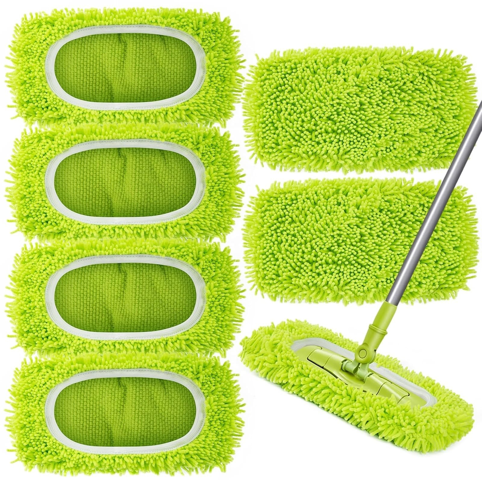 Reusable Microfiber Mop Pads Wet/Dry 4 Pack for Swiffer Sweeper