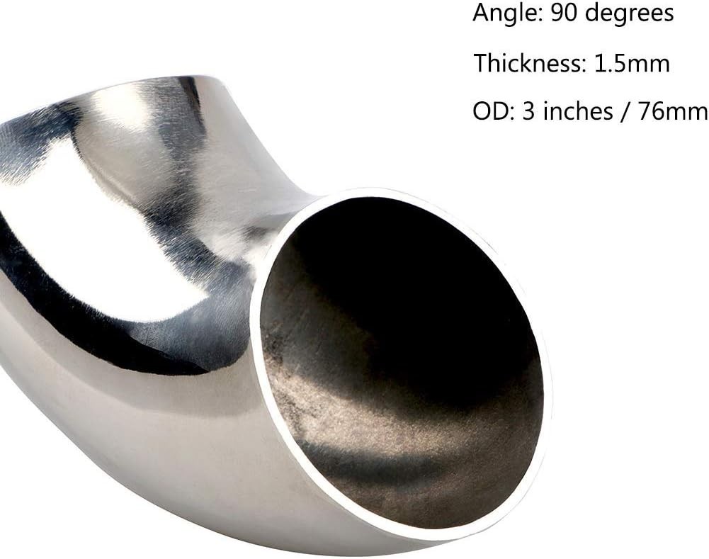3 Inch Stainless Steel Exhaust Elbow 90° Mandrel Bend Elbow – Thickness 16GA/…
