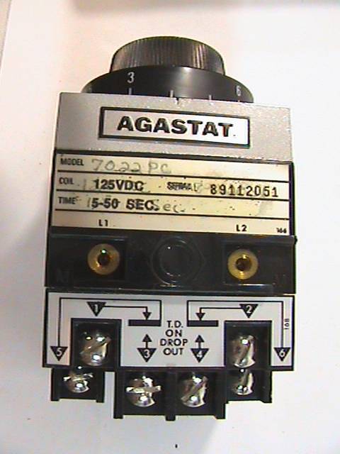 Agastat 7022PC Timing Relay 1.5 – 15 Seconds Coil 125V Free Shipping