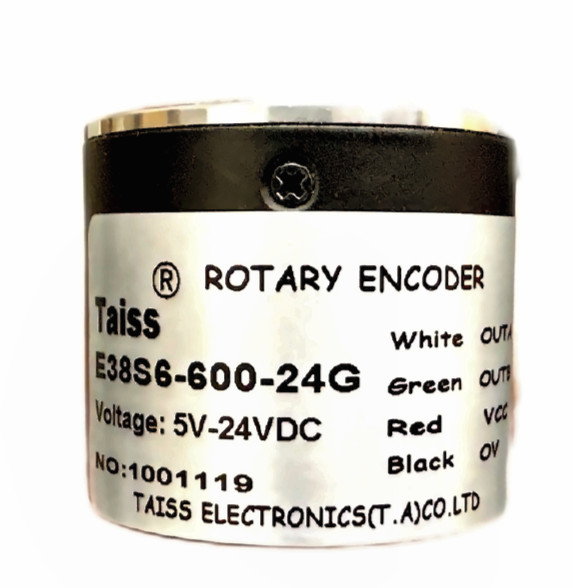 Lot of 2 – Taiss Incremental Rotary Encoders 600P/R DC 5–24V 6mm Shaft Optica