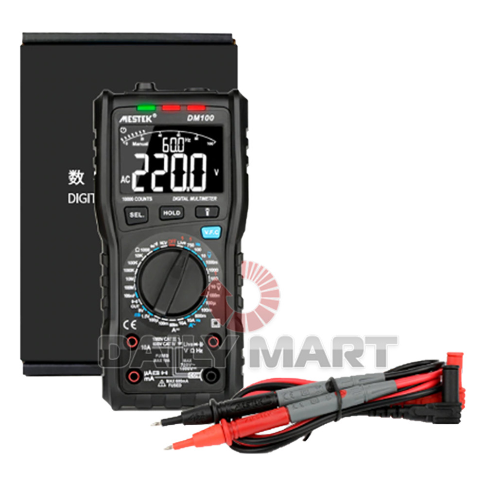 New In Box MESTEK DM100 Analog Digital Multimeter True RMS NCV Live Line Tester