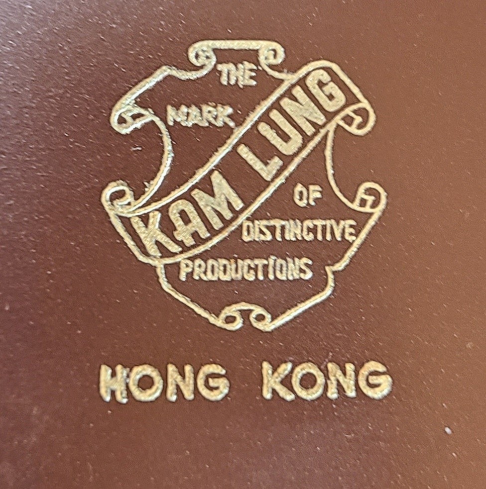 Kam Lung Brown Leather Wallet Passport Organizer Credit Card Holder Hong Kong