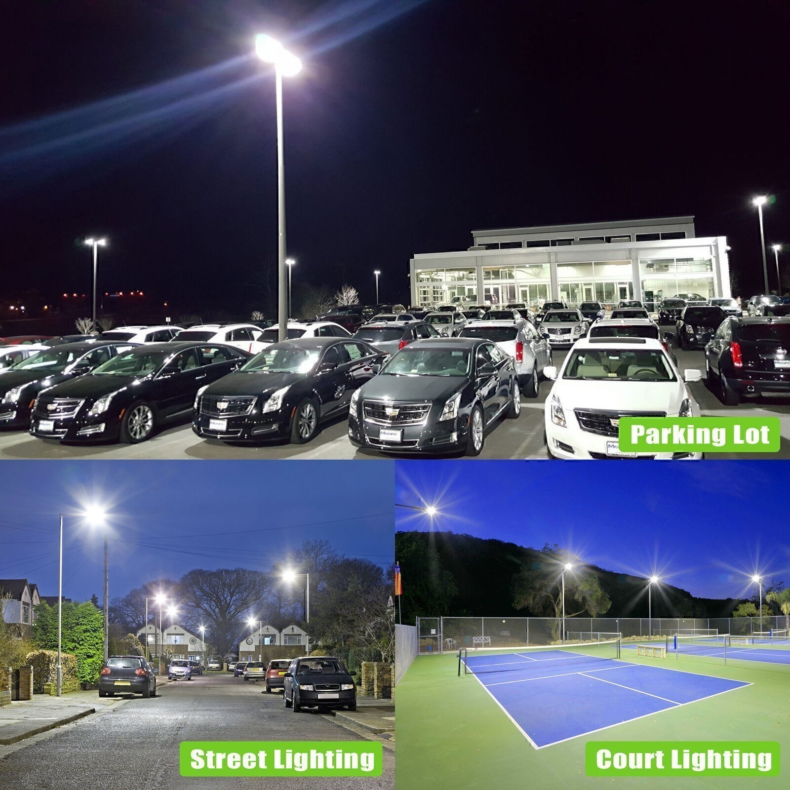 320W LED Parking Lot Lights Adjustable Slip Fit Outdoor Commercial Stadium Light