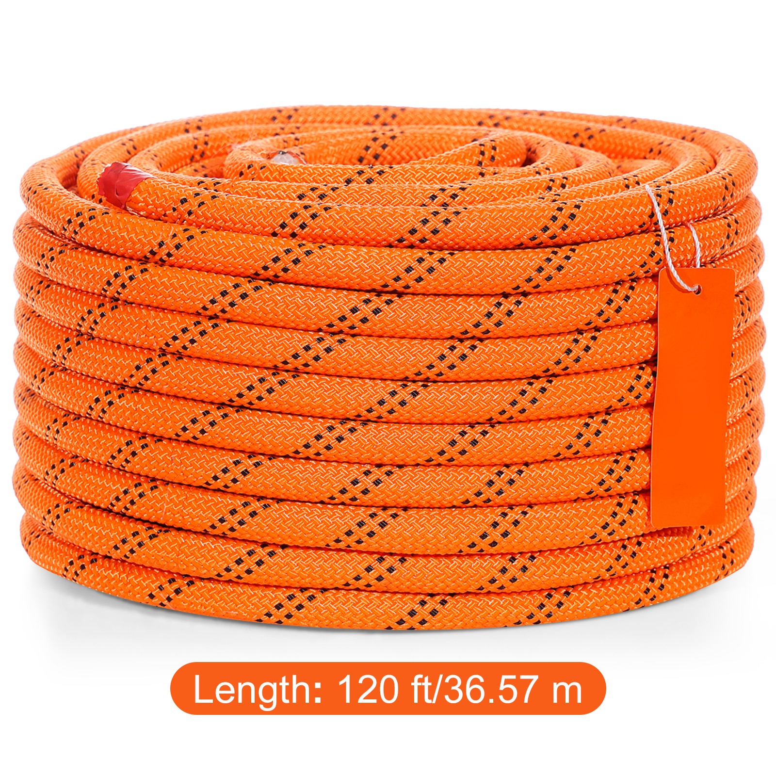 VEVOR Arborist Tree Climbing Rope Double Braid Polyester 1/2″ x 120′ 48-Strand