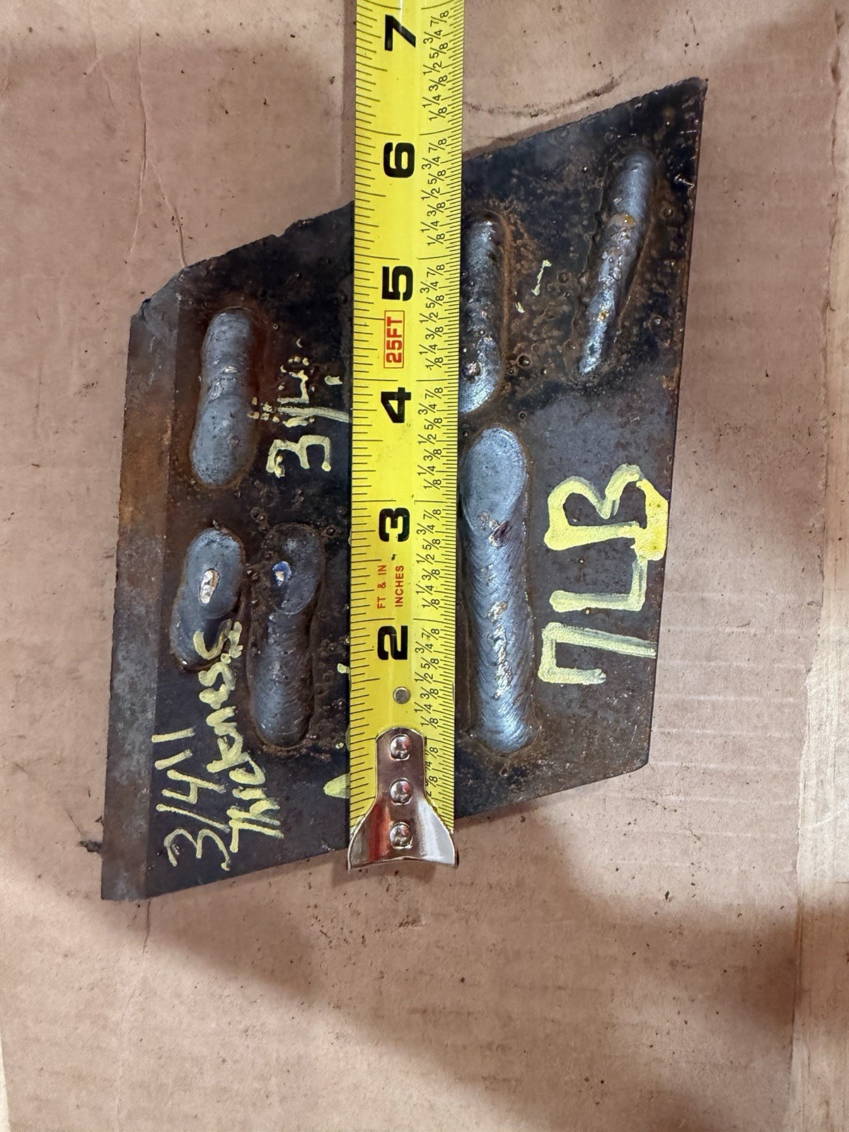 Irregular Piece of Abrasive Resistant Steel Plate – AR400 – 3/4” Thickness