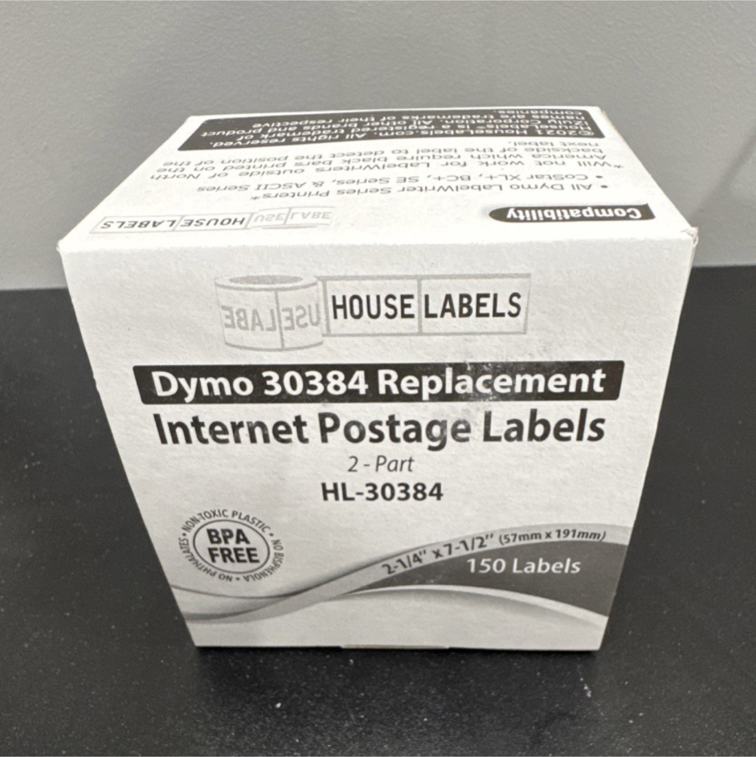 HouseLabels HL-30384 Shipping Labels 2-Part 2-1/4″ x 7-1/2″ 150 ct Dymo